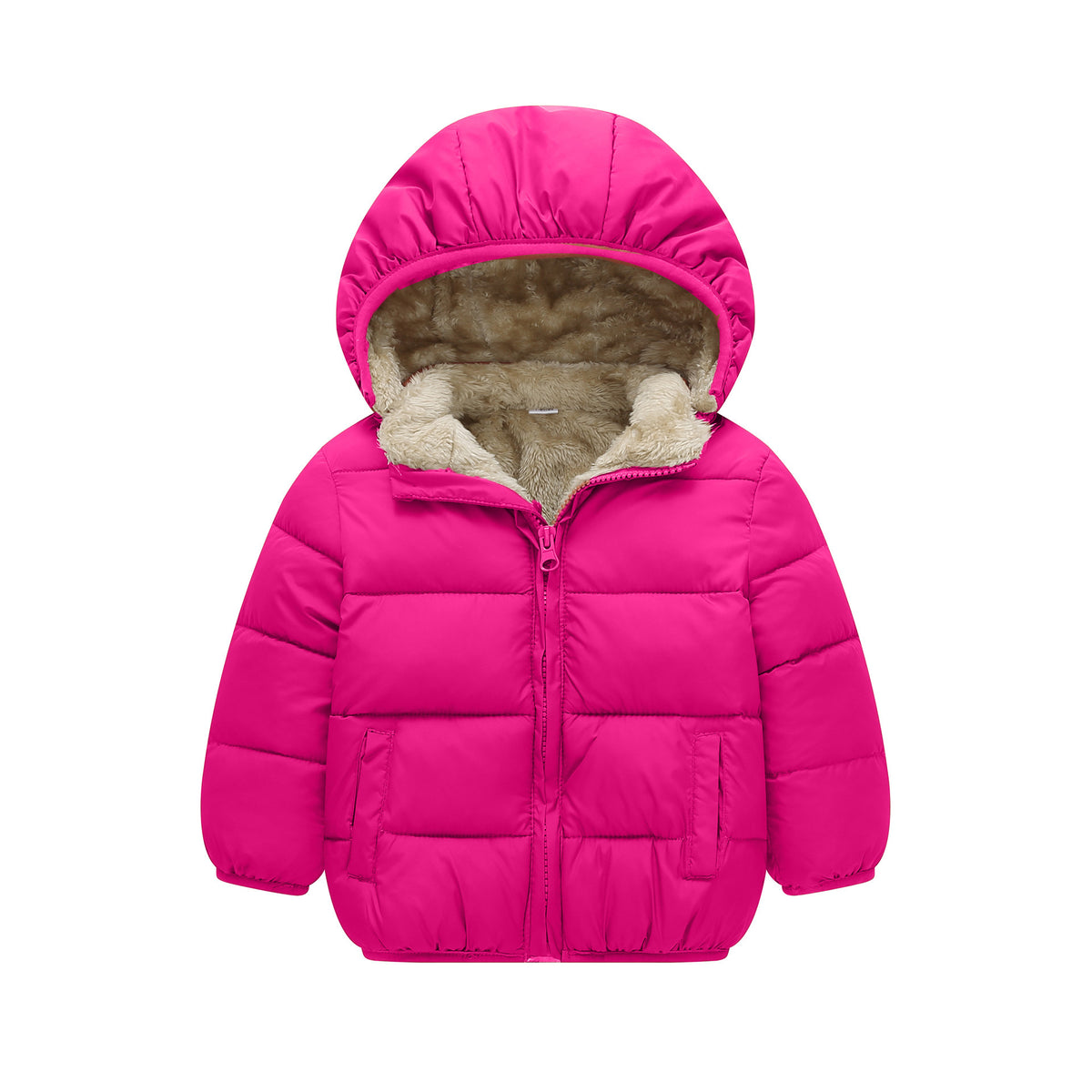 Fleece-Lined Baby & Toddler Puffer Jacket