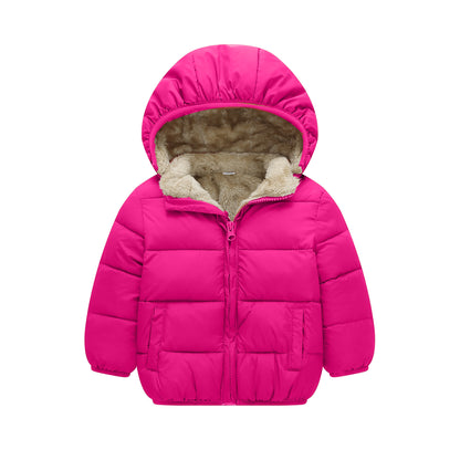 Fleece-Lined Baby & Toddler Puffer Jacket