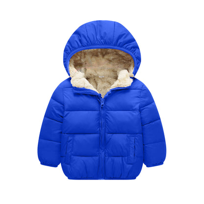 Fleece-Lined Baby & Toddler Puffer Jacket