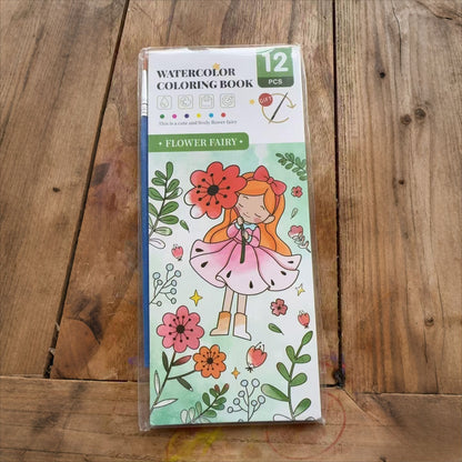 All-in-One Watercolour Painting Book with Built-In Paint & Brush