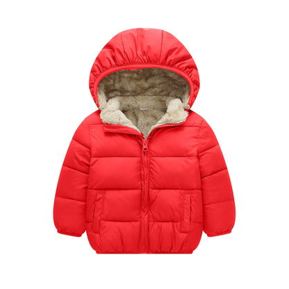 Fleece-Lined Baby & Toddler Puffer Jacket