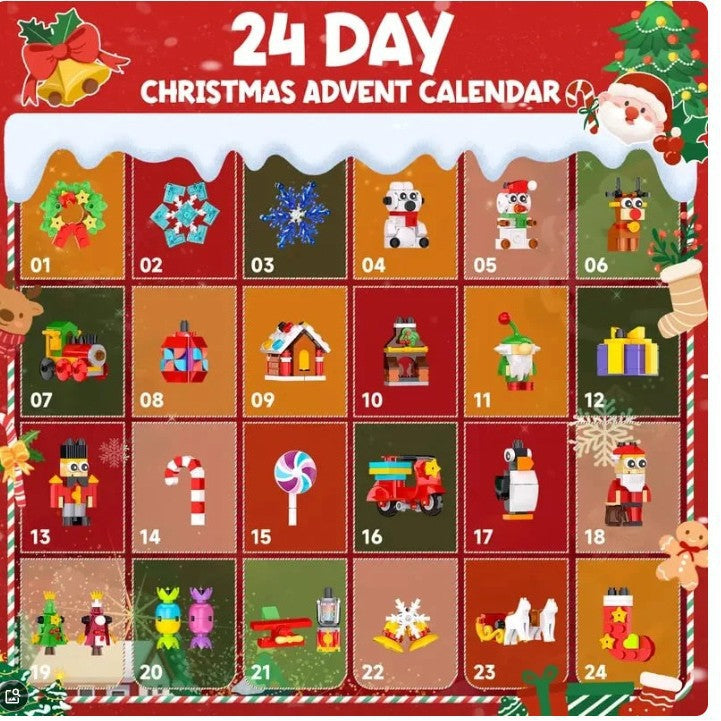 Christmas Ornament Building Blocks Advent