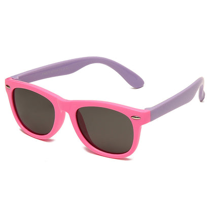 Kids flex sunglasses with flexible unbreakable frames