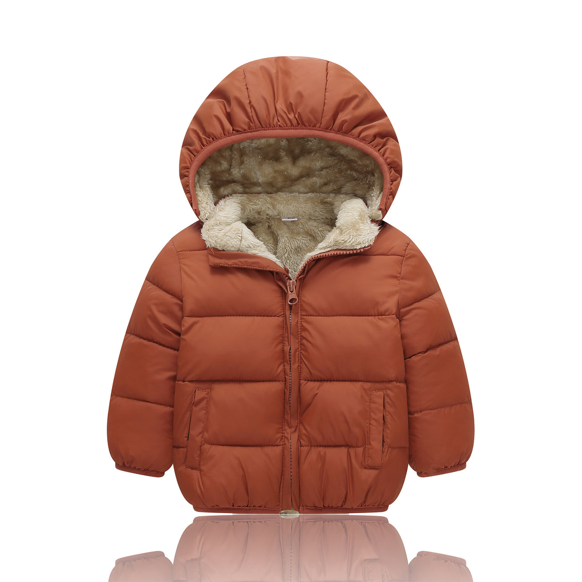 Fleece-Lined Baby & Toddler Puffer Jacket