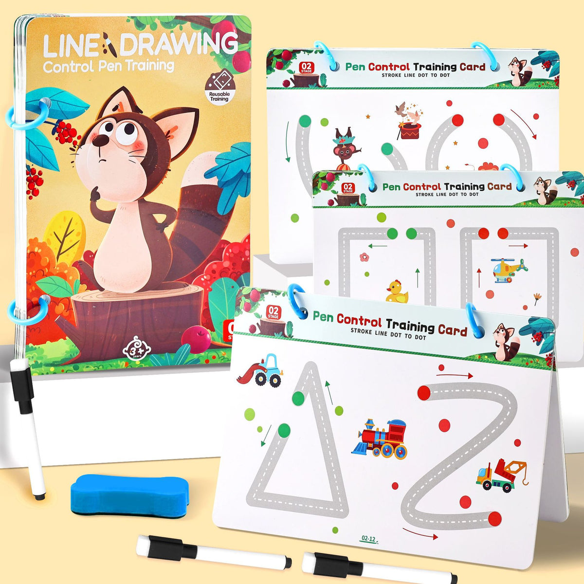 Line Drawing - Pen Control Training Book for Kids