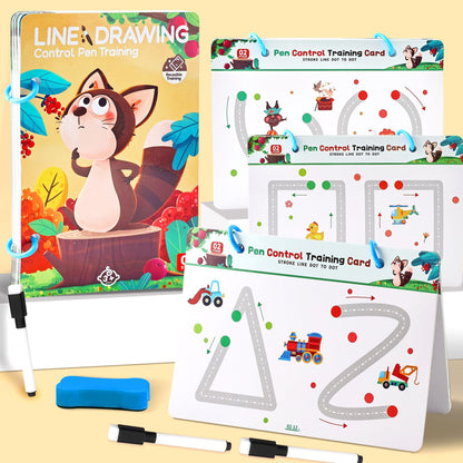Line Drawing - Pen Control Training Book for Kids