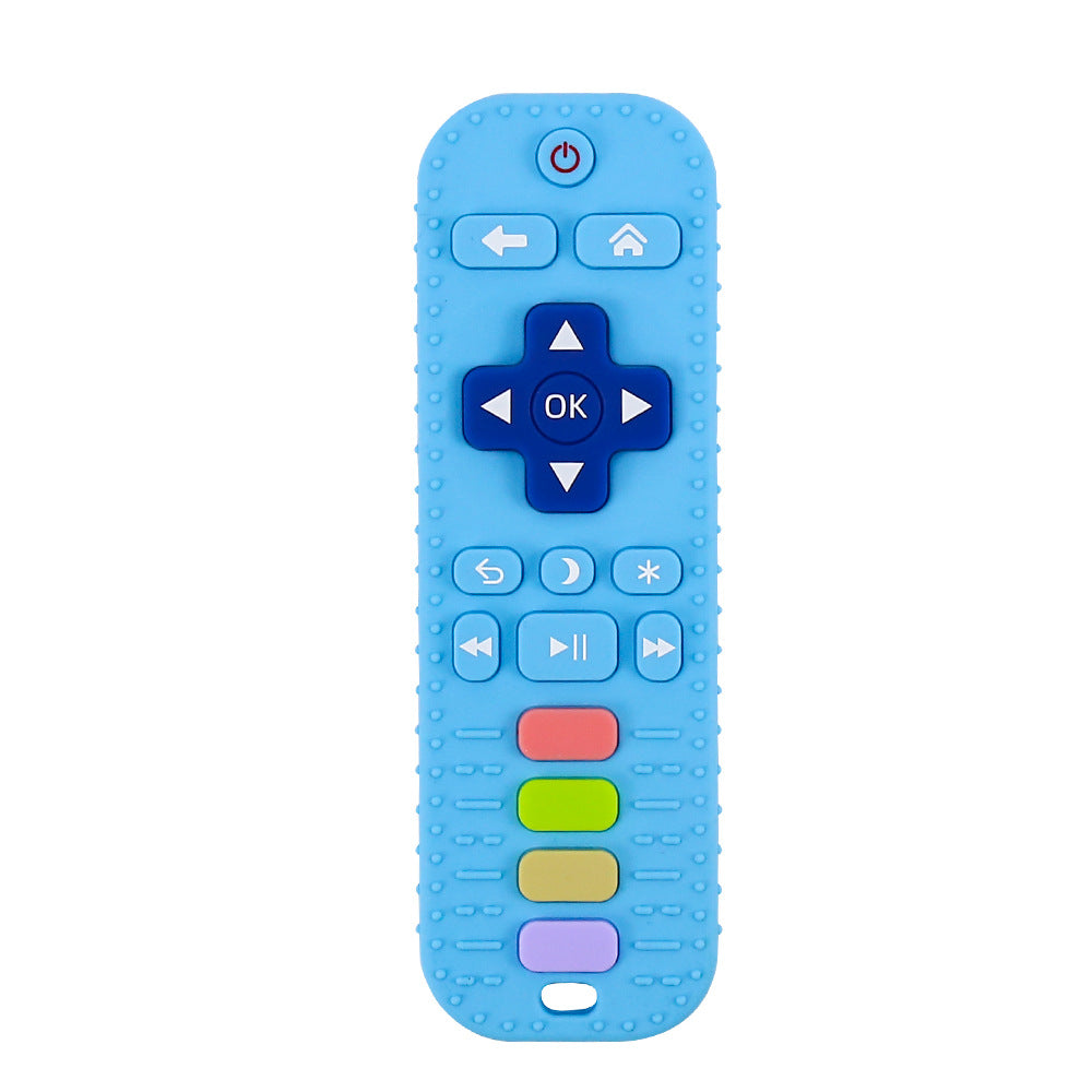 Silicone Remote Control Baby Teether – BPA-Free Sensory Chew Toy