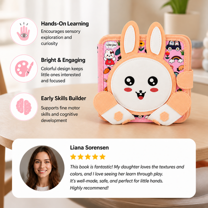 Montessori Touch & Feel Sensory Busy Book for Toddlers