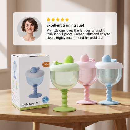 Spill-Proof Baby Straw Training Cup
