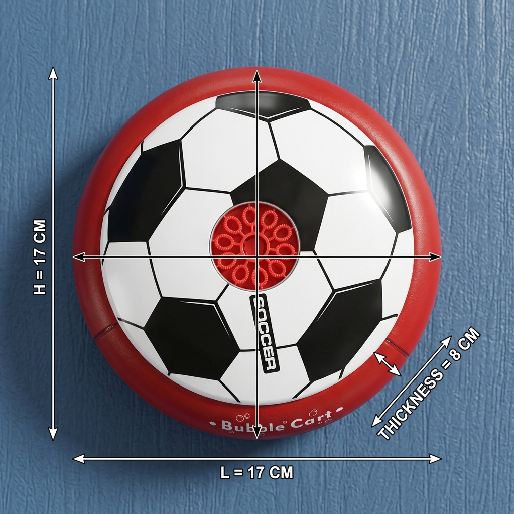 Remote Control Soccer Bubble Ball with Lights & Music