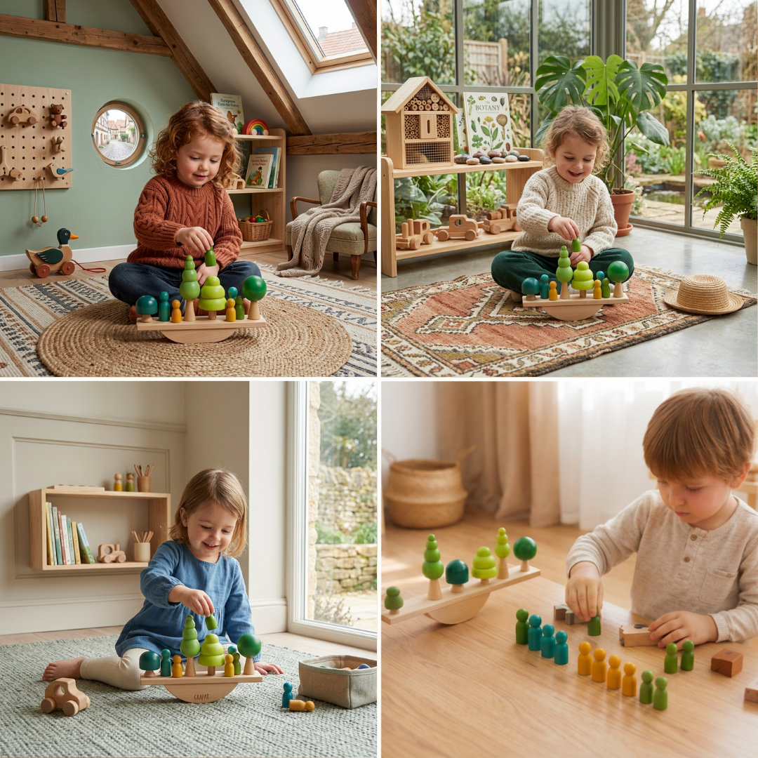 Montessori Wooden Seesaw Toy