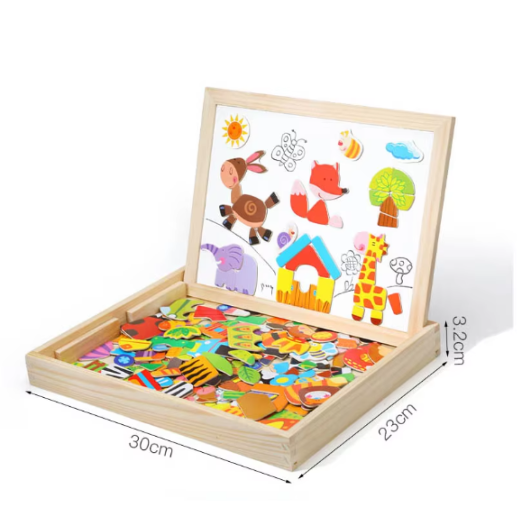 2-in-1 Montessori Magnet Drawing Board