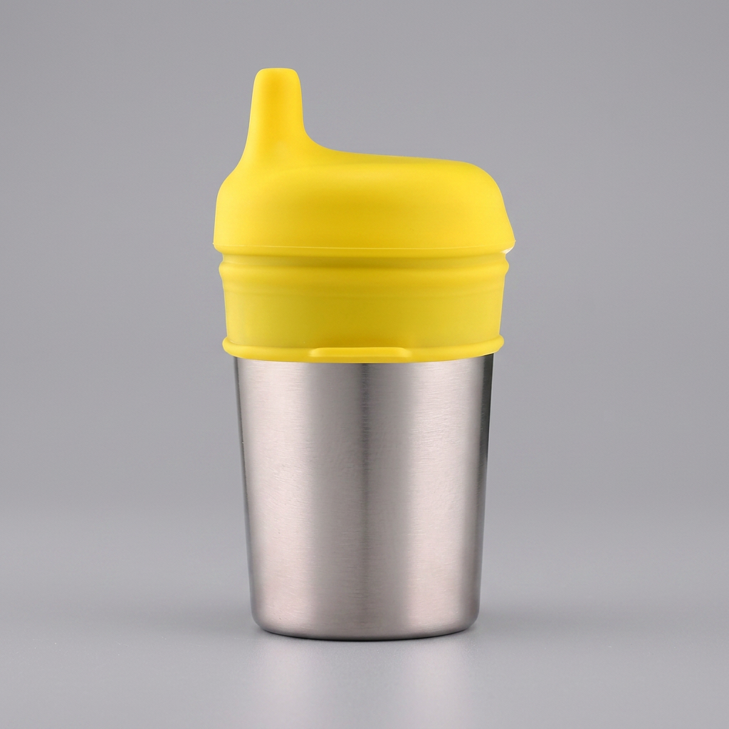 BPA-Free Spillproof Silicone Sippy Cup Lids with Straw
