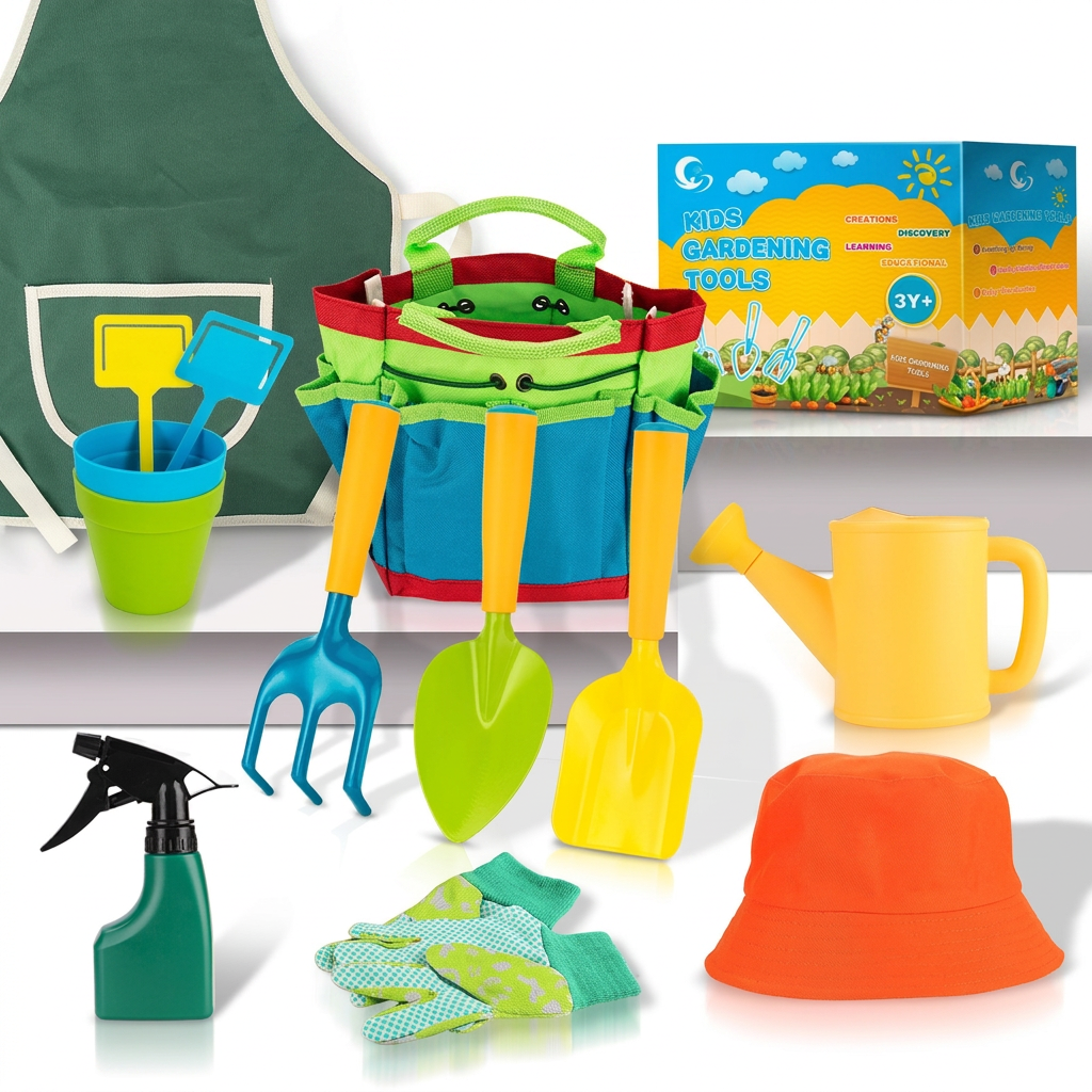 Safe Gardening Tool Set for Kids