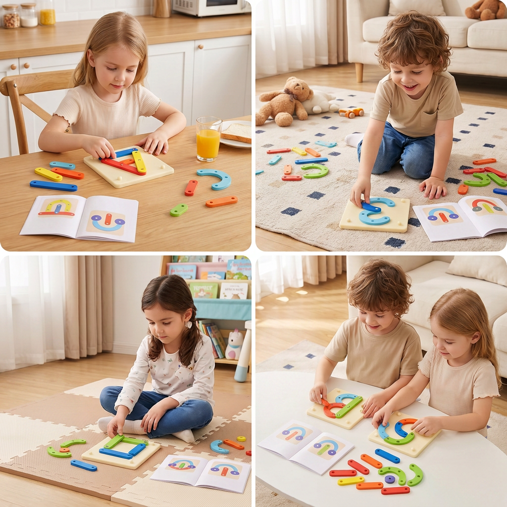 Creative Letters Numbers and Shapes Learning Board