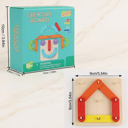 Creative Letters Numbers and Shapes Learning Board