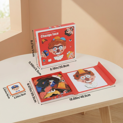 Educational facial expression learning puzzle for children