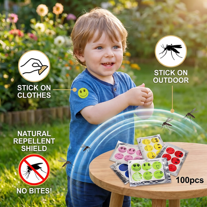 Natural mosquite repellent stickers for kids and babies (100pcs)