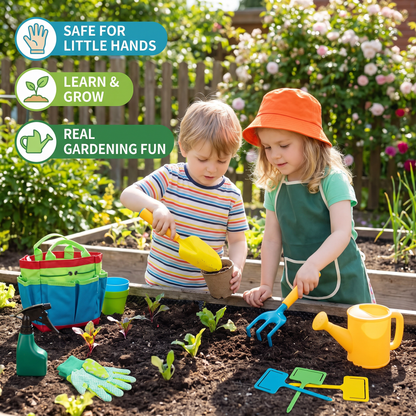 Safe Gardening Tool Set for Kids