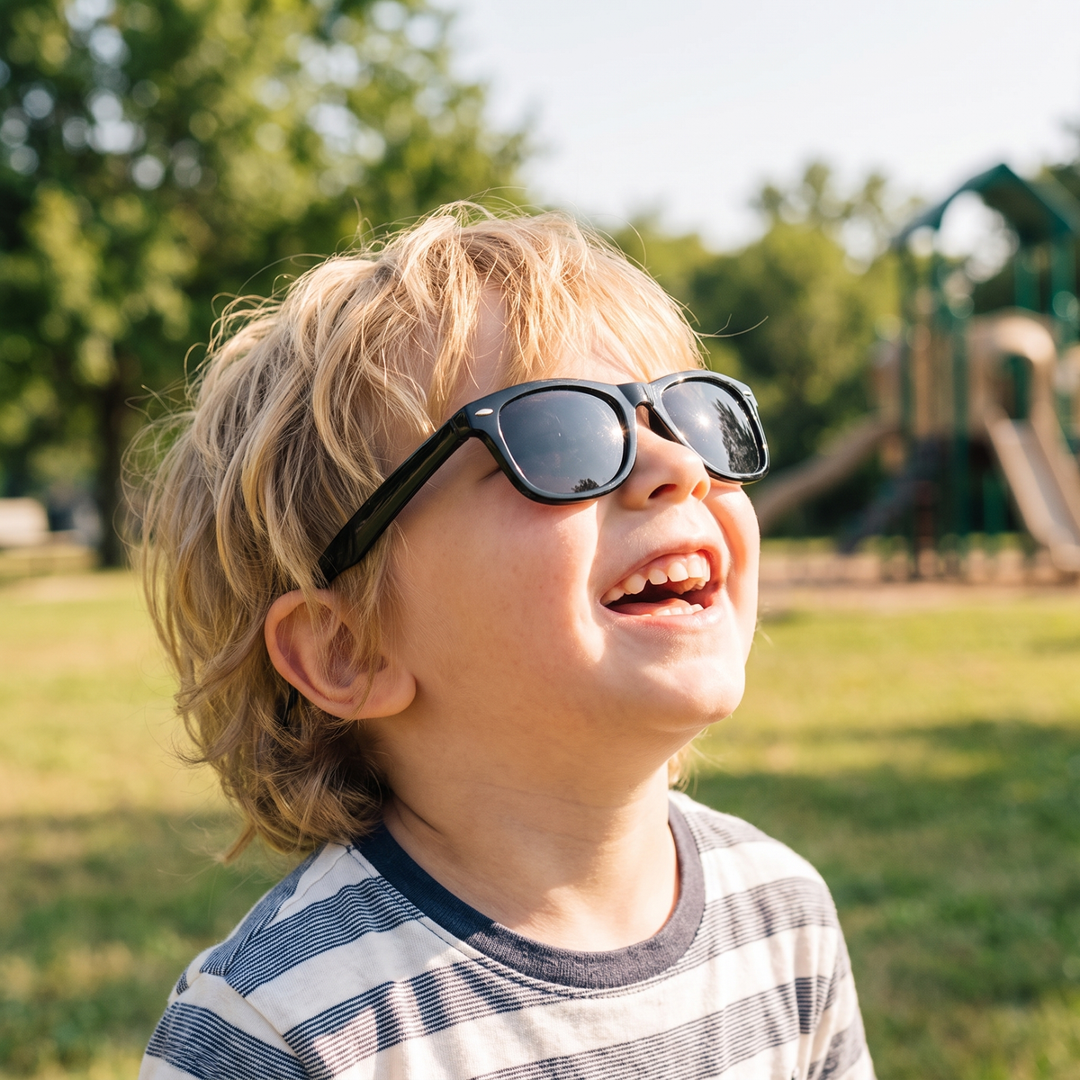 Kids flex sunglasses with flexible unbreakable frames