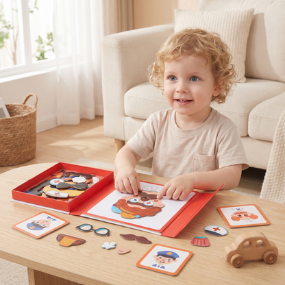 Educational facial expression learning puzzle for children