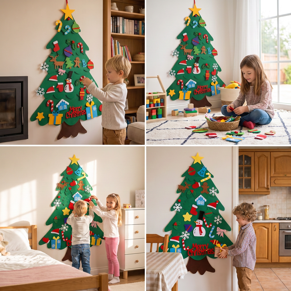 Montessori Felt Christmas Tree