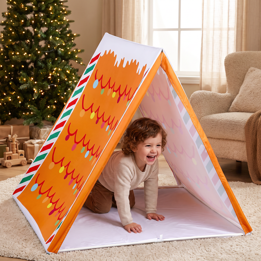 Christmas Gingerbread House Play Tent for Kids
