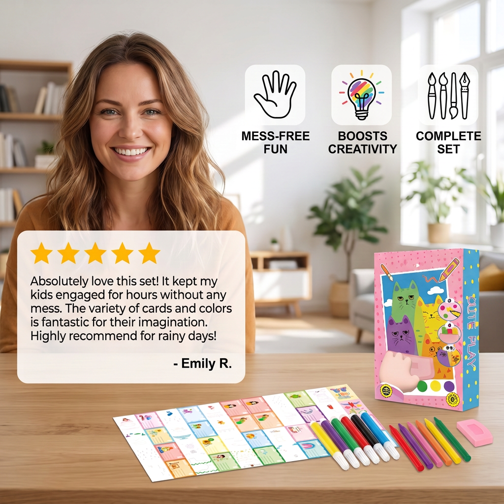 Creative Rainbow Colours Wipe Art Set