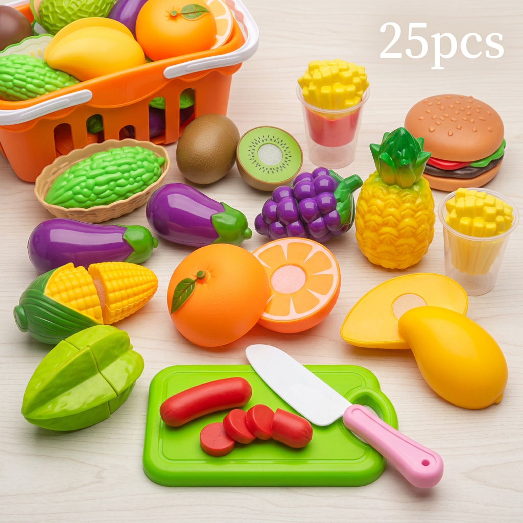 Cuttable Fruits and Vegetables Play Set
