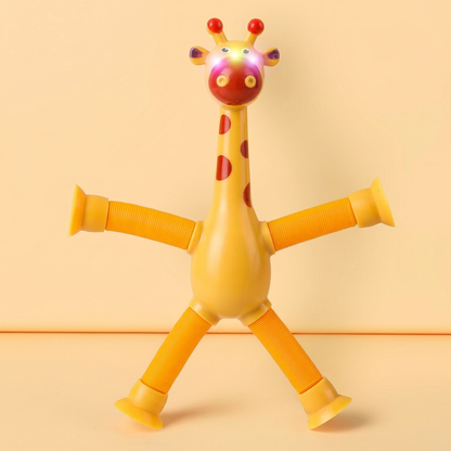Sensory suction cup giraffe baby toy