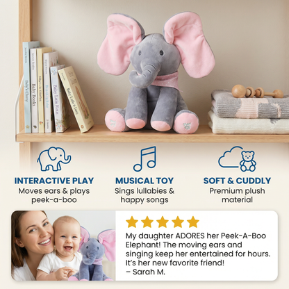Peek-A-Boo-Elephant - Interactive Plush Toy