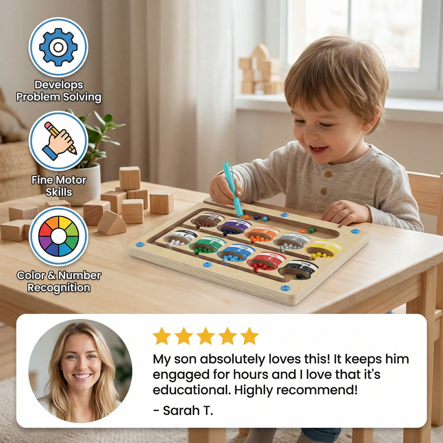 WonderMaze - Montessori Magnetic Labyrinth Toy