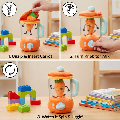 Funny Carrot Mixing Kids Plush Toy