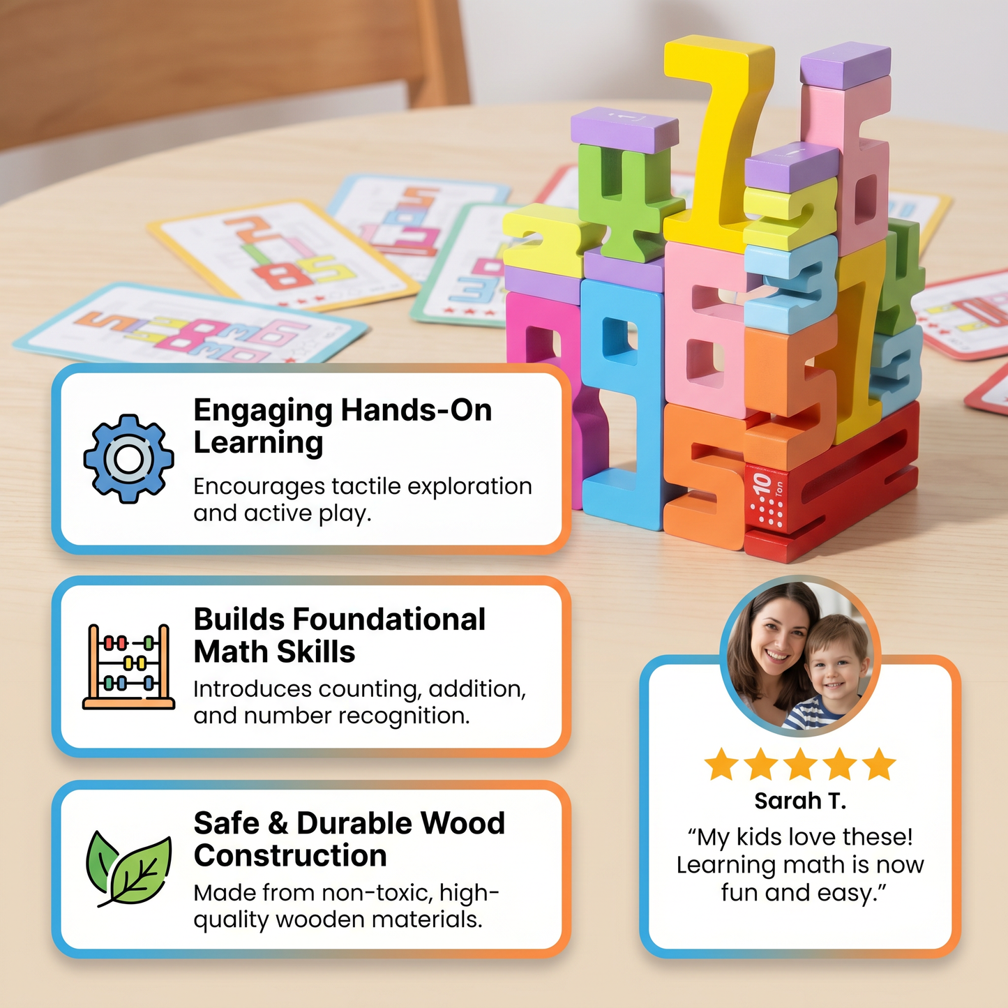 Educational Maths and Numbers Learning Blocks