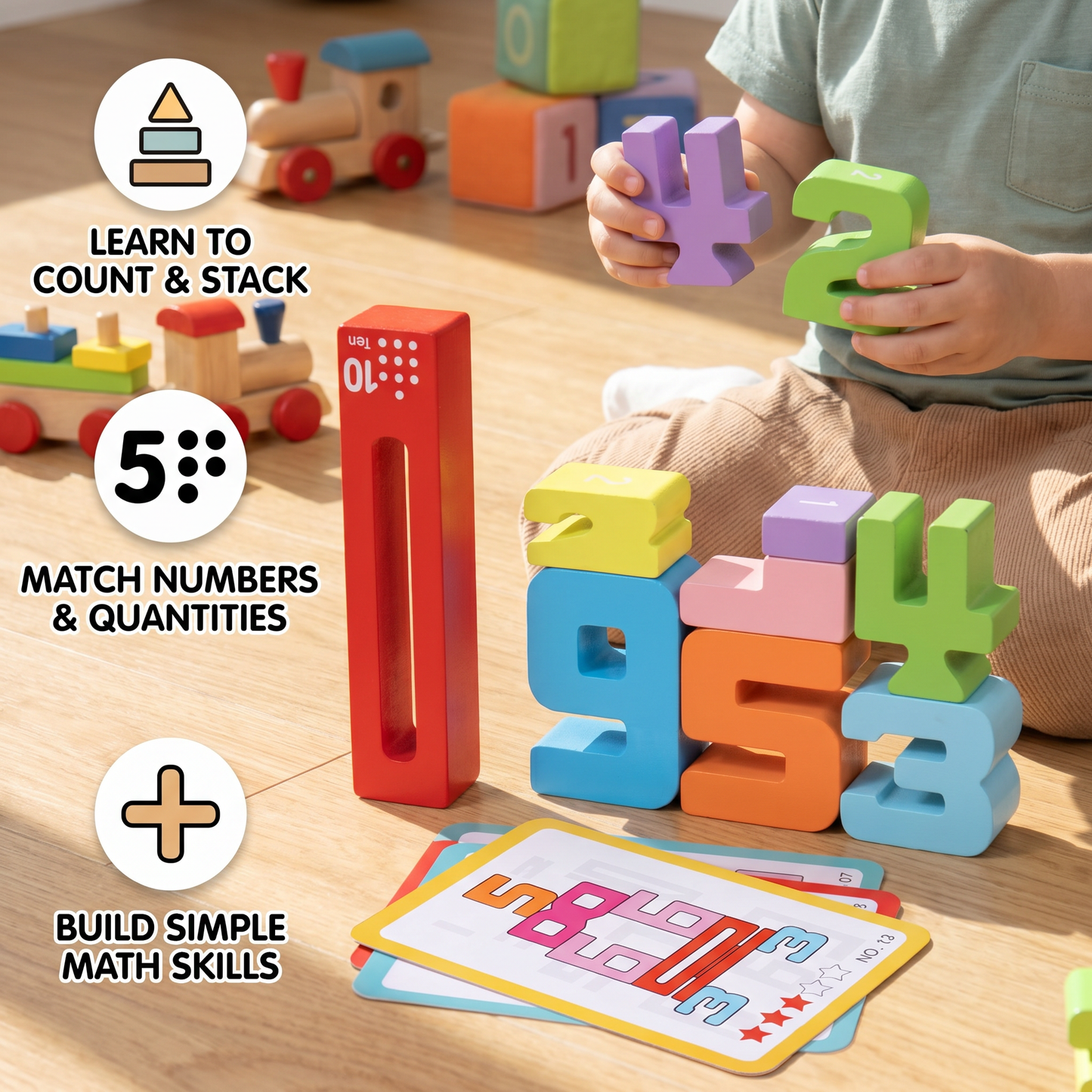Educational Maths and Numbers Learning Blocks