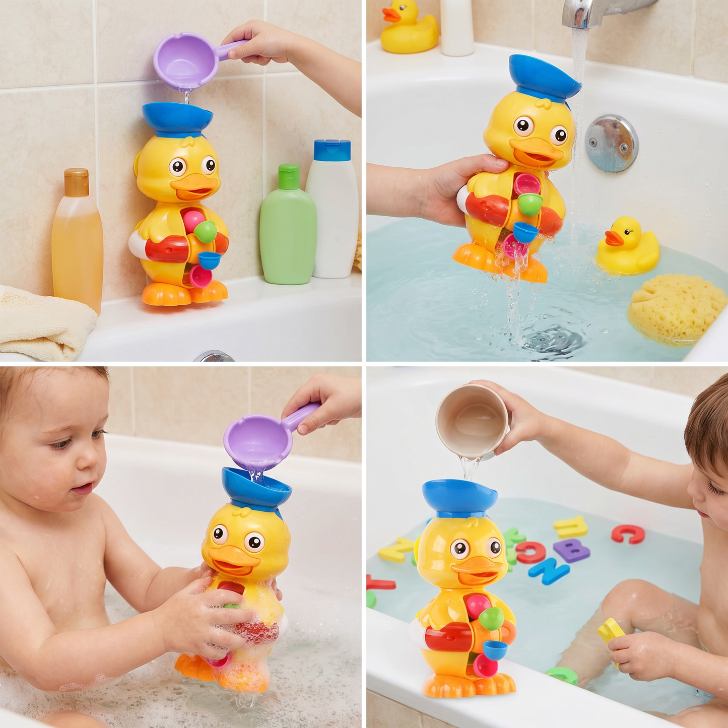 Water Wheel Bath Duck Toy