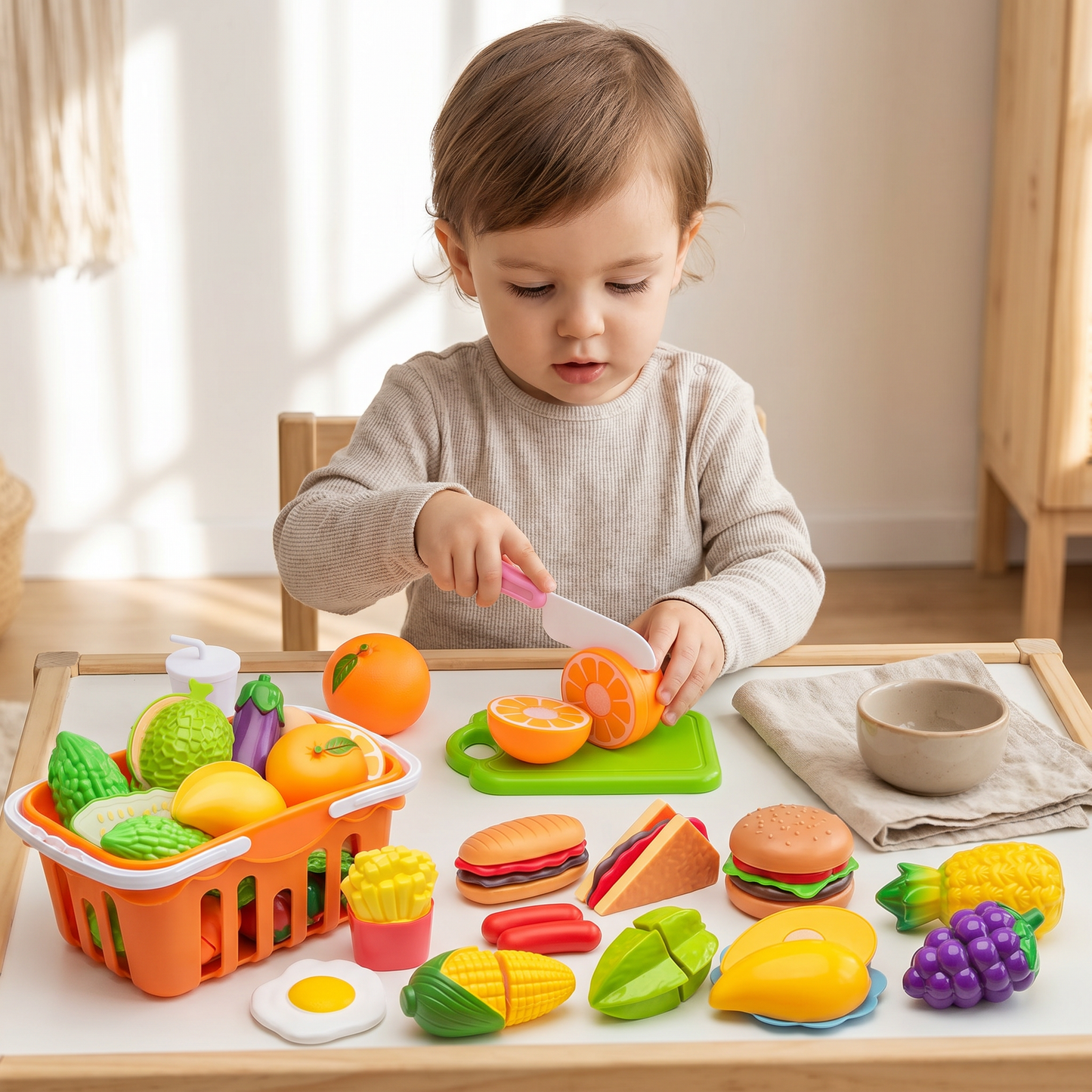 Cuttable Fruits and Vegetables Play Set