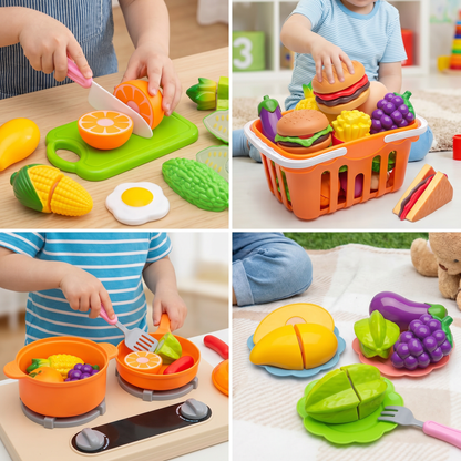 Cuttable Fruits and Vegetables Play Set