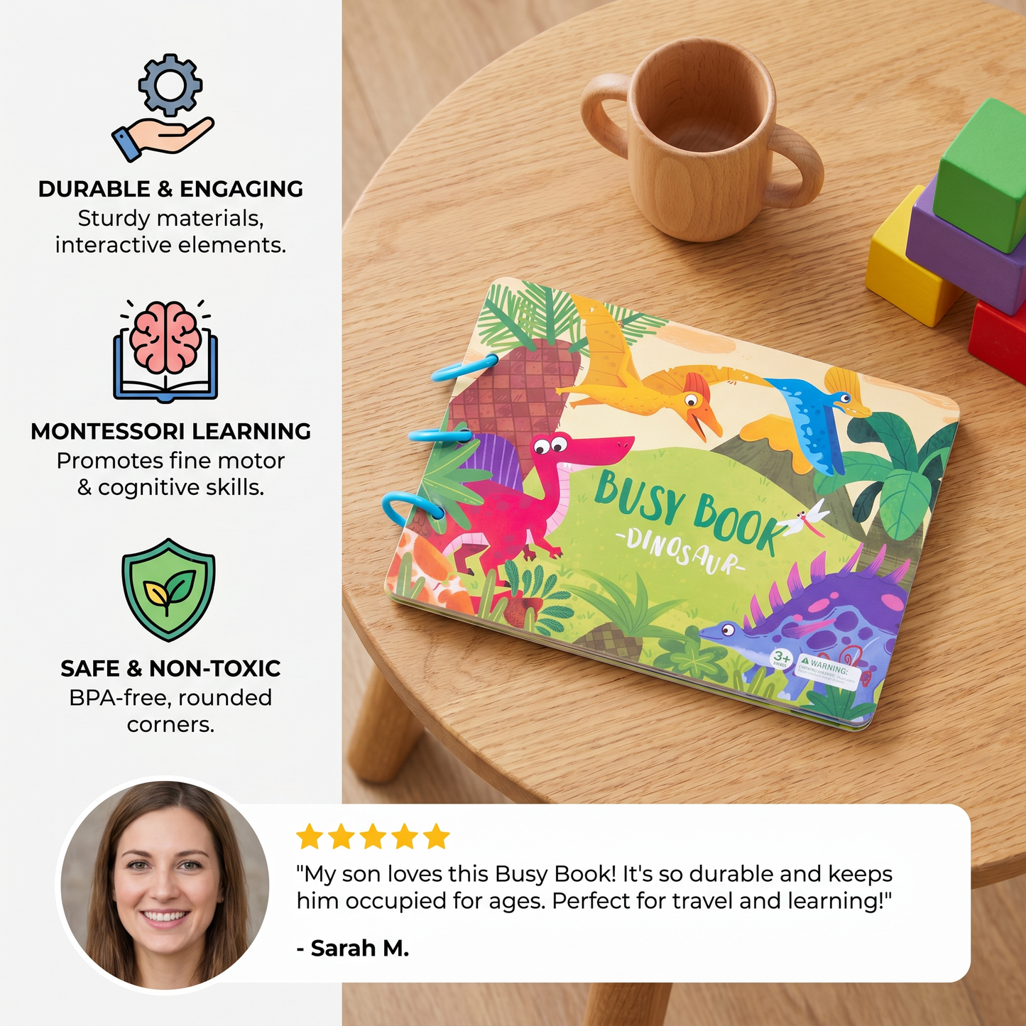 BusyBook - Montessori Durable Story Book