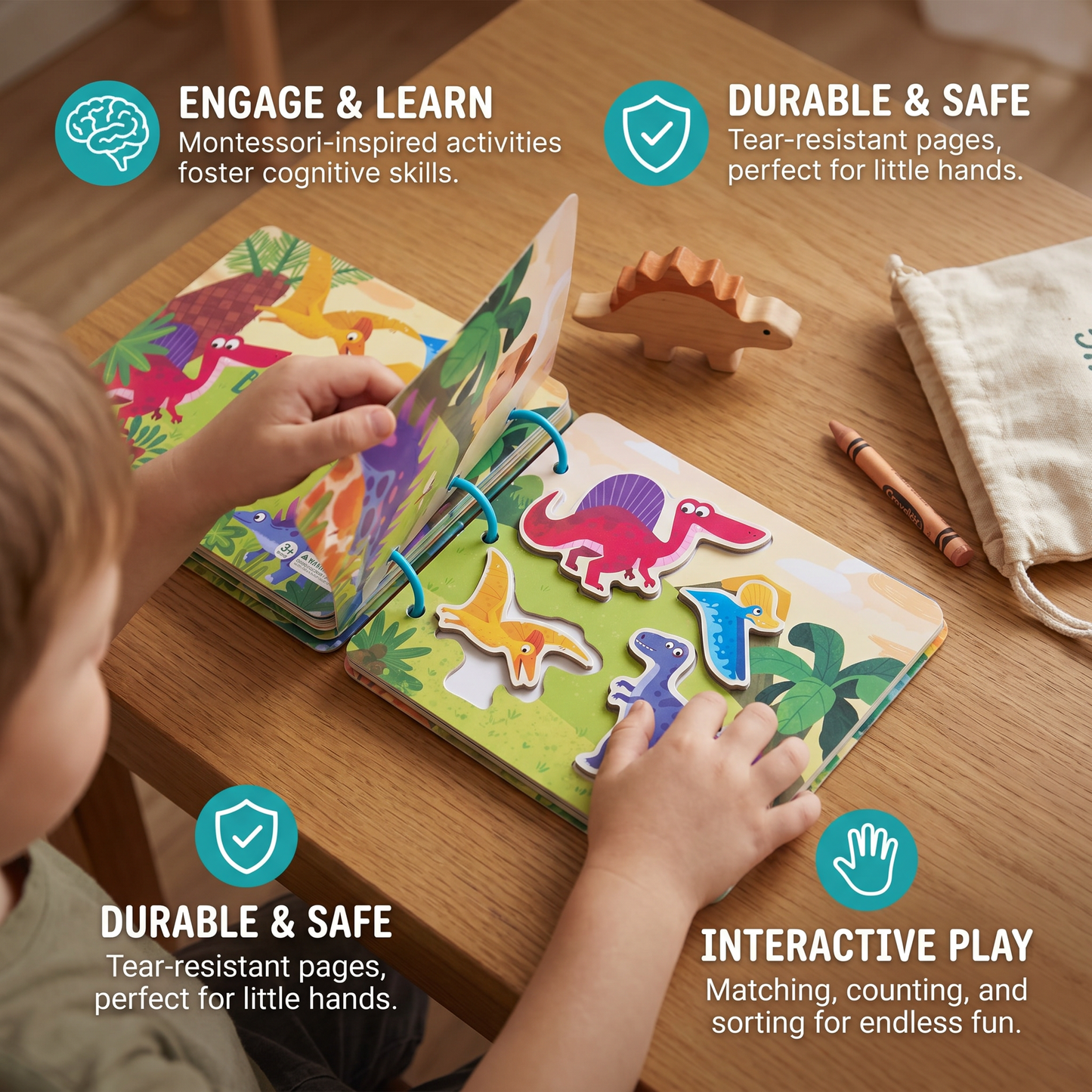 BusyBook - Montessori Durable Story Book