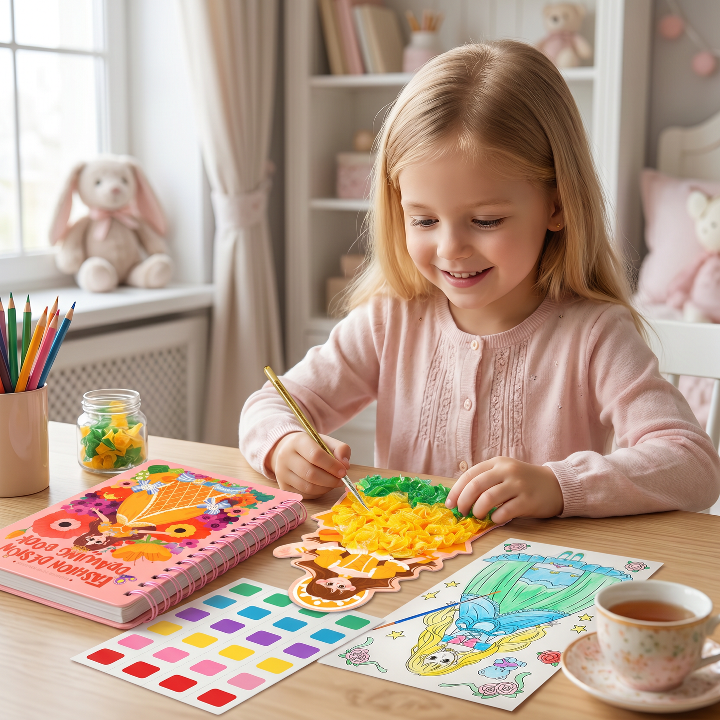 Princess Fashion Design Drawing and Craft Book