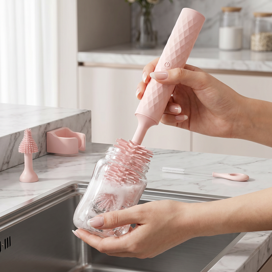 BottleClean - Electric Baby Bottle Cleaner Set