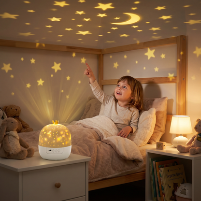 2-in-1 children's night light and projector