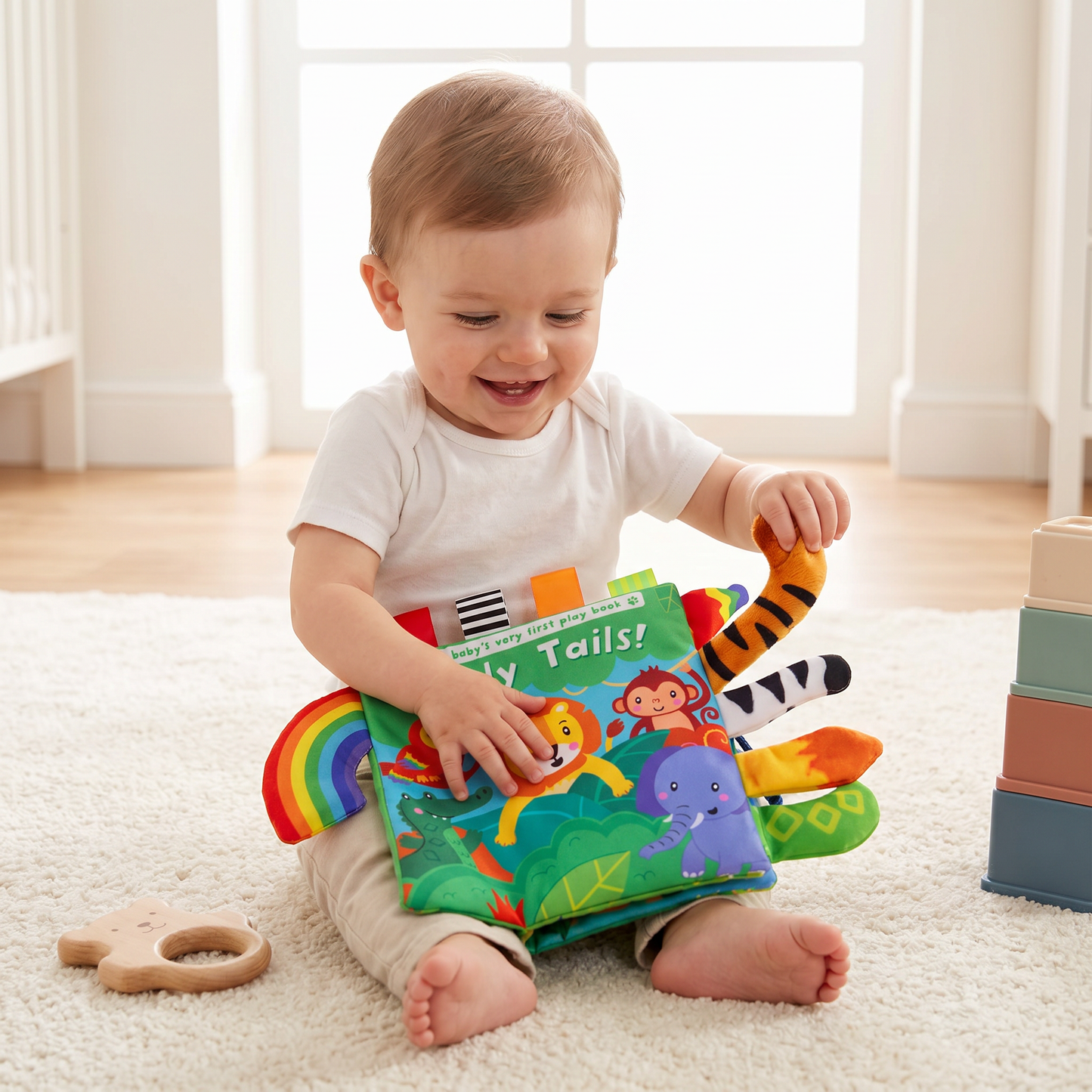 Sensory Wrinkle Paper story book for toddlers