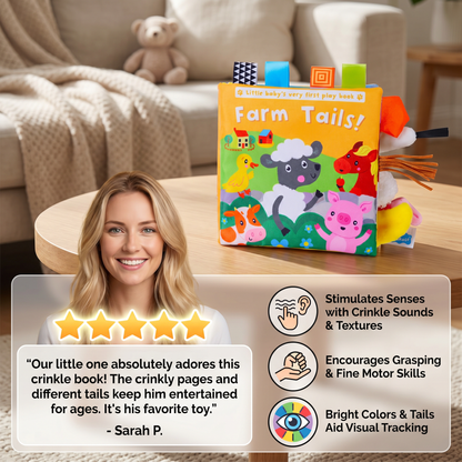 Sensory Wrinkle Paper story book for toddlers