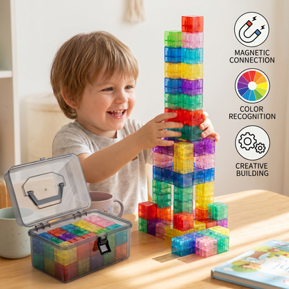 Montessori Cube Building Block Set for Kids