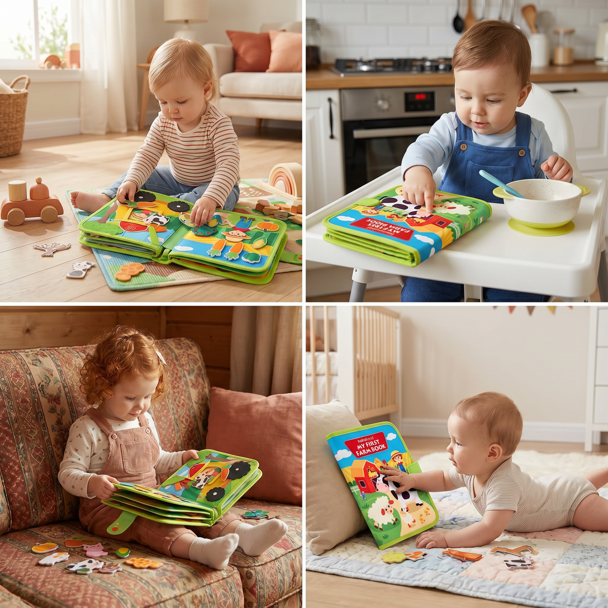 Educational Montessori Farm Story Book