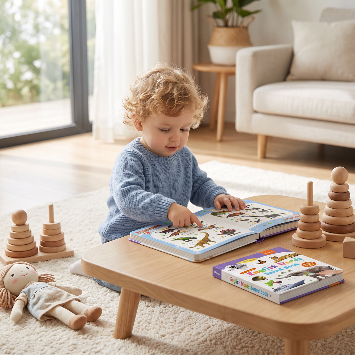 Talking English learning book for children