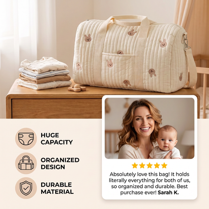 Large mommy baby bag - space for everything moms need!