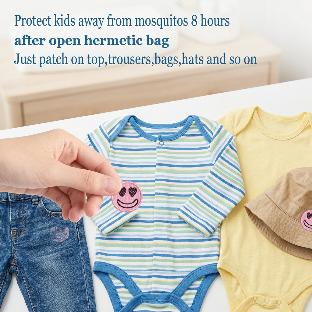 Natural mosquite repellent stickers for kids and babies (100pcs)